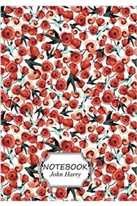 Rose and Bird Pattern: Pocket Notebook Journal Diary (Notebook Lined,blank No Lined)