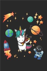 Universe Violine Music Unicorn Notebook