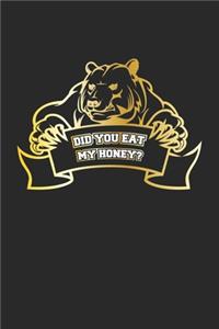 Did You Eat My Honey: Monatsplaner, Termin-Kalender für Grizzly-Bären Fans - Geschenk-Idee - A5 - 120 Seiten