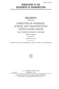 Nominations to the Department of Transportation