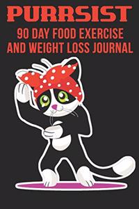 Purrsist 90 Day Food Exercise and Weight Loss Journal
