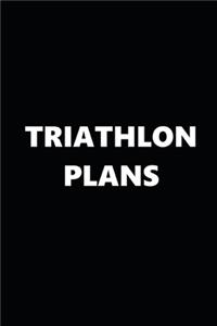 2020 Weekly Planner Sports Theme Triathlon Plans Black White 134 Pages