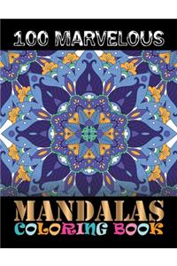 100 Marvelous Mandalas Coloring Book