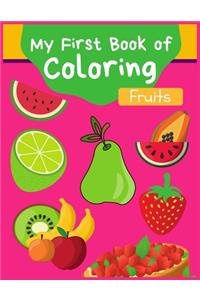 My First Book of Coloring Fruit