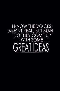 I know the voices aren't eal, but man do they come up with some great ideas