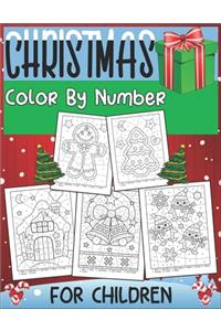 Christmas Color By Number Children
