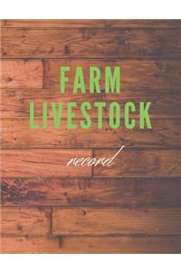 farm livestock record log book: Essential Farming Bookkeeping Note, Farm Record Keeping Logbook, Record All Your Livestock Information for 3 years.