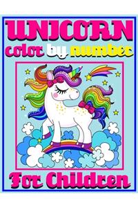 Unicorn Color By Number For Children