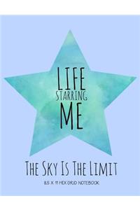My Life Starring Me 8 X 11 Hex Grid Notebook