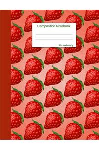 Strawberry Composition Notebook