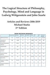 Logical Structure of Philosophy, Psychology, Mind and Language in Ludwig Wittgenstein and John Searle