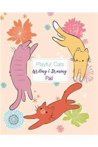 Playful Cats Writing & Drawing Pad