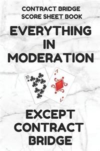 Contract Bridge Score Sheet Book