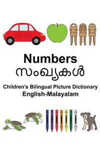 English-Malayalam Numbers Children's Bilingual Picture Dictionary
