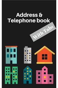 address & telephone book with tabs