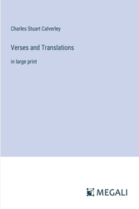 Verses and Translations: in large print