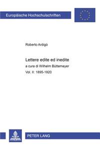 Lettere Edite Ed Inedite