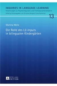 Rolle des L2-Inputs in bilingualen Kindergaerten