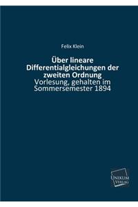 Uber Lineare Differentialgleichungen Der Zweiten Ordnung