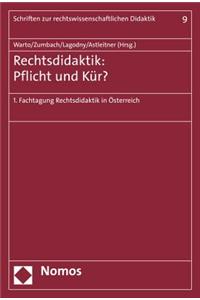 Rechtsdidaktik - Pflicht Oder Kur?
