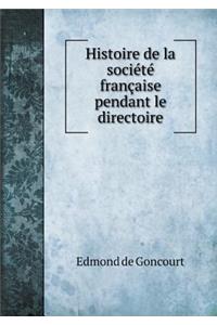 Histoire de la société française pendant le directoire