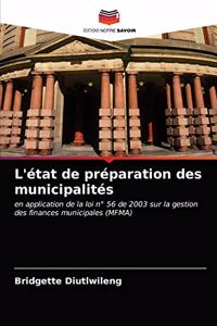 L'état de préparation des municipalités