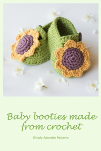 Baby booties made from crochet