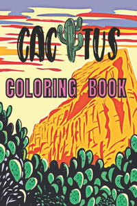 Cactus coloring book for kids