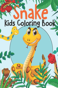 Snake Kids Coloring Book
