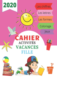 Cahier activités vacances fille 2020