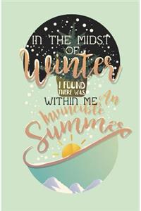 In the Midst of Winter I Found Within Me There Was an Invincible Summer