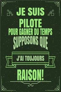 Je Suis Pilote Pour Gagner Du Temps Supposons Que j'Ai Toujours Raison!