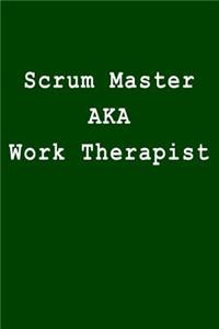 Scrum Master Aka Work Therapist