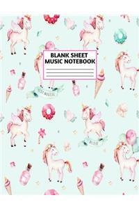 Blank Sheet Music Notebook
