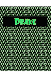 120 Page Handwriting Practice Book with Green Alien Cover Drake