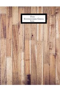 Fire Extinguisher Check Log