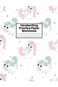Handwriting Practice Paper Workbook