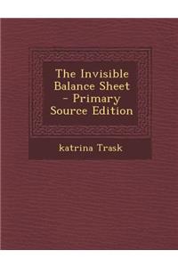 Invisible Balance Sheet