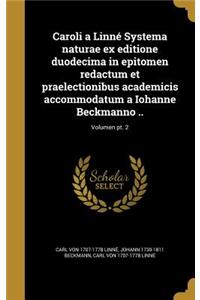 Caroli a Linné Systema naturae ex editione duodecima in epitomen redactum et praelectionibus academicis accommodatum a Iohanne Beckmanno ..; Volumen pt. 2