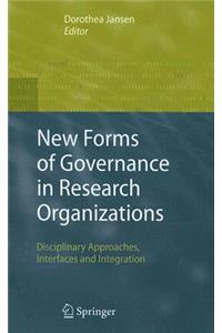 New Forms of Governance in Research Organizations