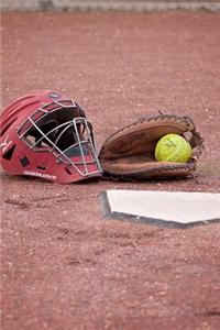 Softball Glove, Ball, and Catcher's Mask Journal