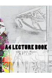 A4 Lecture Book 150 Lined Pages 8.5