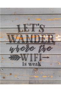 Let's Wander Where The WiFi Is Weak