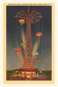 Vintage Journal Parachute Jump Ride, Coney Island, New York City