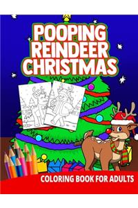 Pooping Reindeer Christmas Coloring Book For Adults