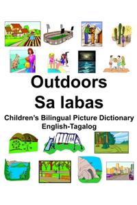 English-Tagalog Outdoors/Sa labas Children's Bilingual Picture Dictionary