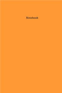 Saffron Yellow Colored Bound Notebook/Journal, 6x9, 100 pages.