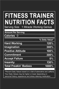 Fitness Trainer Nutrition Facts