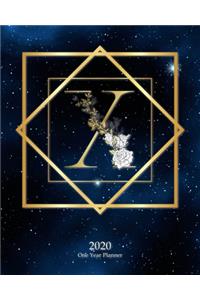 X - 2020 One Year Planner