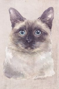 Siamese Cat Portrait Notebook